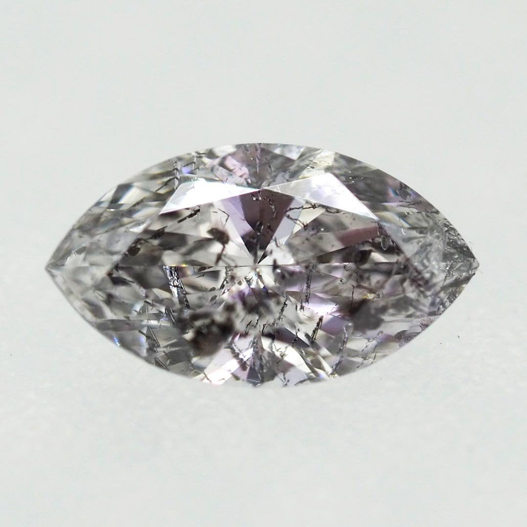 0.25ct Marquise cut salt and pepper diamond